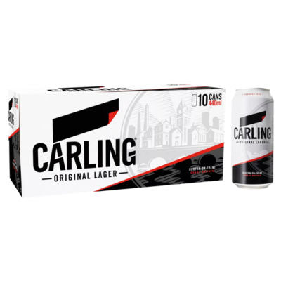 Carling Original lager 10x440ml cans - British product