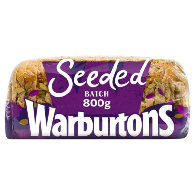 Warburtons seeded batch bread 800g (British brand)