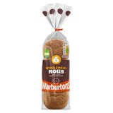 Warburtons 6 sliced wholemeal rolls (British brand)
