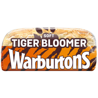 Warburtons Tiger Bloomer thick slice white bread 600g (British brand)