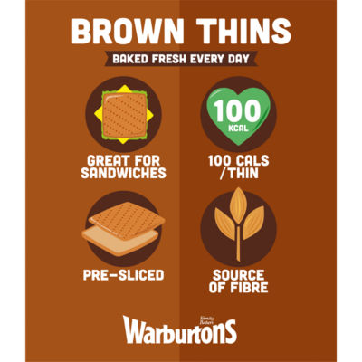 Warburtons Soft Brown Thins