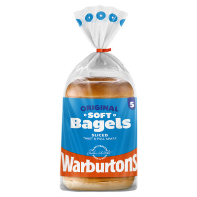Warburtons 5 Original White Bagels (British brand)
