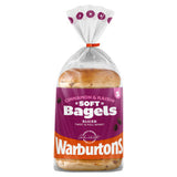 Warburtons cinnamon raisin sliced bagels 5 pack (British brand)