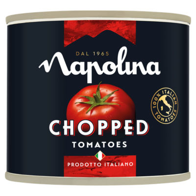 Napolina chopped tomatoes 227g, imported from the UK