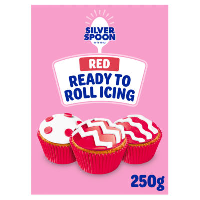 Silver Spoon red ready to roll icing 250g - British product