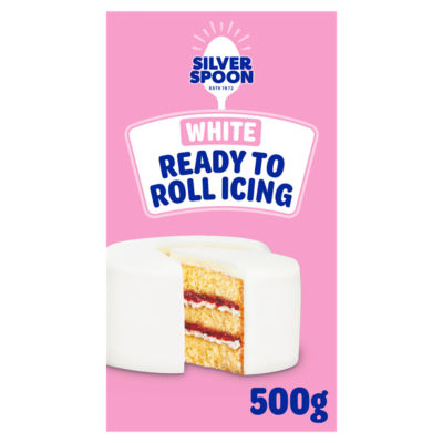 ASDA Silver Spoon White Ready to Roll Icing Cake Decorating 500g- Buy online at McGrocer