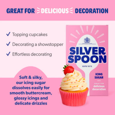 Silver Spoon Tickled Pink Icing Sugar 1kg, UK version