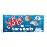 Lees Snowballs coconut marshmallows 130g, imported from the UK