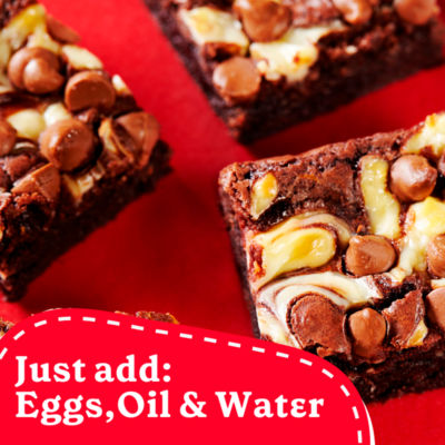 Betty Crocker Triple Chocolate Chunk Brownie Mix 415g - British product