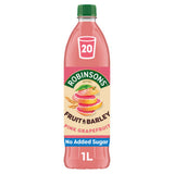 ASDA Robinsons Fruit & Barley Pink Grapefruit No Added Sugar Squash 1L- Buy online at McGrocer