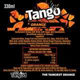 Tango Orange Original soft drink 8 x 330ml (British brand)