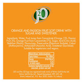 J2O Orange & Passion Fruit soft drink 4 x 250ml cans, UK version