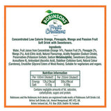 Robinsons Pineapple, Mango & Passion Fruit squash 1L, imported from the UK