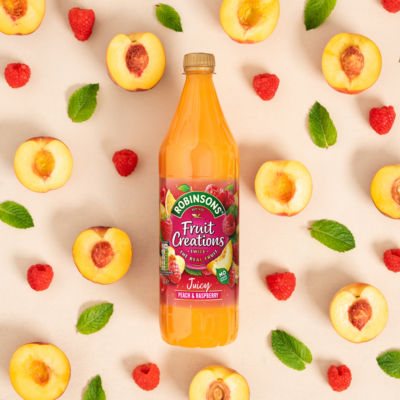 Robinsons fruit squash peach raspberry 1 Litre, UK version