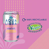 Aqua Libra Sparkling Water Infused with Raspberry & Blackcurrant Cans