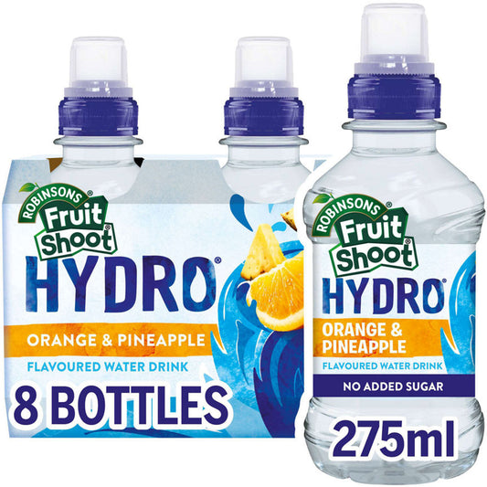 Robinsons Fruit Shoot Hydro Orange & Pineapple Flavoured Water Drink 8 Pack GOODS ASDA   