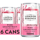ASDA The London Essence Co. Pink Grapefruit Crafted Soda 6 x 150ml- Buy online at McGrocer