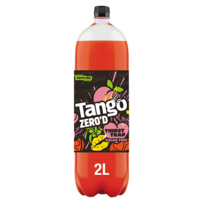 Tango sugar free soft drink peach pineapple orange 2L (British brand)