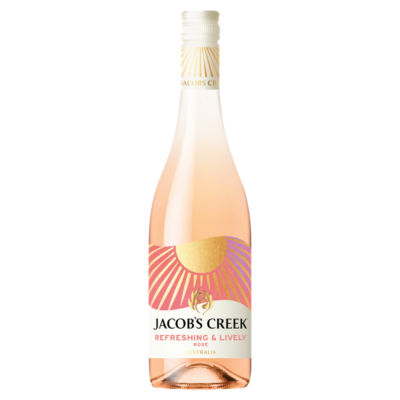 Jacob's Creek Rosé Wine Refreshing & Lively 75cl, imported from the UK