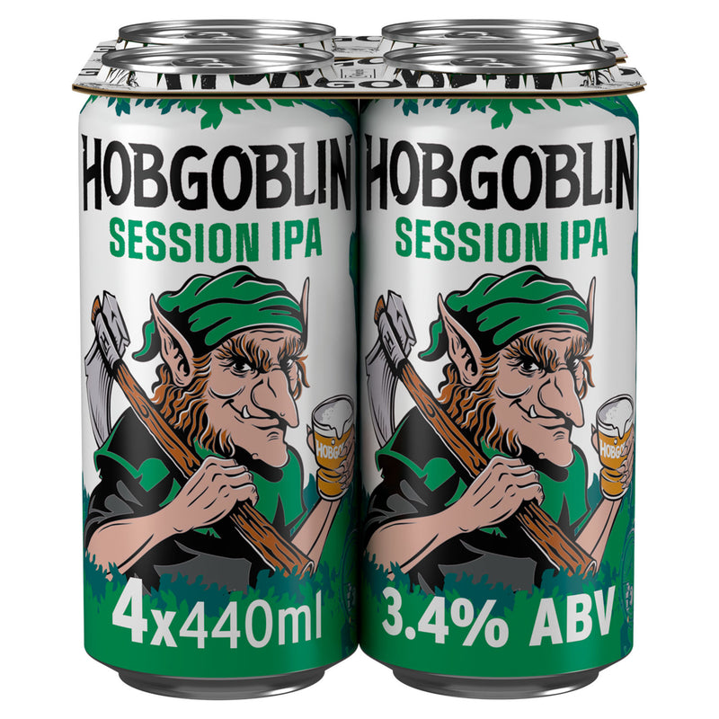 Hobgoblin Session IPA ale 4 x 440ml cans, UK version