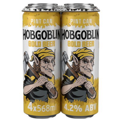 ASDA Hobgoblin Gold Ale 4 x 568ml- Buy online at McGrocer