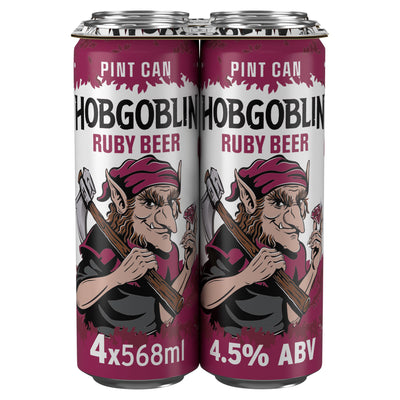 ASDA Hobgoblin Ruby Ale Beer Cans 4 x 568ml- Buy online at McGrocer