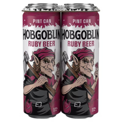 Hobgoblin Ruby Ale 4 x 568ml cans, UK version