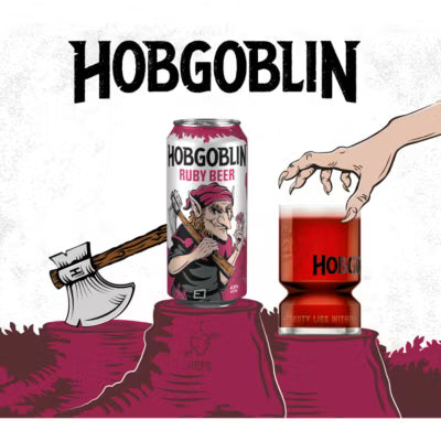 Hobgoblin Ruby Ale 4 x 568ml cans, UK version