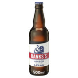 Banks's Amber Ale beer bottle 500ml - British product