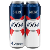 ASDA Kronenbourg 1664 Bière Blonde Premium Lager British Pack of 4 x 568ml Cans- Buy online at McGrocer