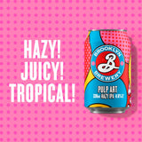 Brooklyn Brewery Pulp Art IPA hazy beer cans 4x330ml, imported from the UK