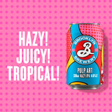 Brooklyn Brewery Pulp Art IPA hazy beer cans 4x330ml, imported from the UK