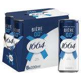 ASDA Kronenbourg 1664 Bière Blonde Premium Alcohol-Free Lager 6 x 330ml- Buy online at McGrocer