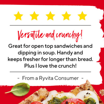 Ryvita Original Wholegrain Rye Crispbread 250g, imported from the UK