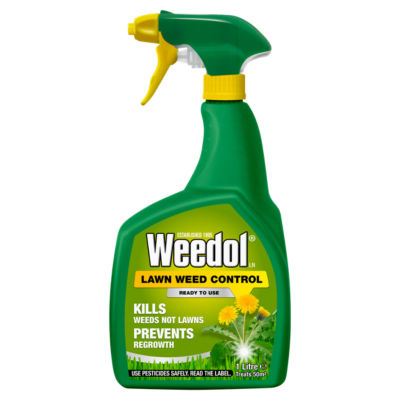 Weedol lawn weed control spray bottle, imported from the UK