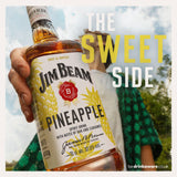 Jim Beam pineapple bourbon whiskey 70cl, imported from the UK