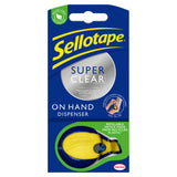 Sellotape Super Clear on-hand tape dispenser 18mm x 15m, UK version