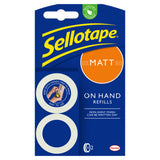 Sellotape invisible matt tape refill 2x 18mm x 15m - British product
