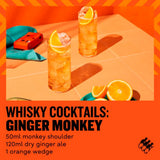 Monkey Shoulder blended malt Scotch whisky 70cl, imported from the UK