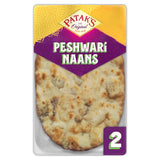Patak's Peshwari naan bread pack of 2, imported from the UK