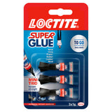 Loctite super glue mini trio 3 x 1g, imported from the UK