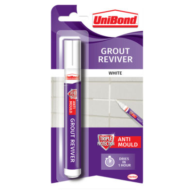 UniBond grout reviver pen white 7ml (British brand)