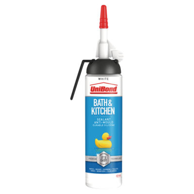 UniBond Bath & Kitchen Sealant White Easy Pulse 104g (British brand)