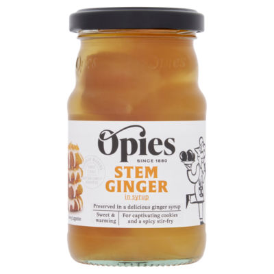 ASDA Opies Stem Ginger in Syrup Crystallised Ginger 280g- Buy online at McGrocer