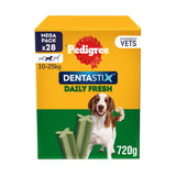 ASDA Pedigree Dentastix Fresh Daily Dental Chews for Medium Dogs 28 Sticks- Buy online at McGrocer