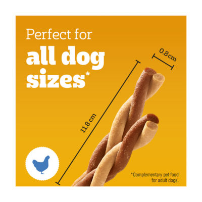 Pedigree chicken dog treats 7 sticks, imported from the UK