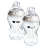 Tommee Tippee Closer to Nature 2x Baby Bottles 3m+