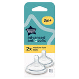 ASDA Tommee Tippee Advanced Anti-Colic Bottle Teats Slow Flow 3m+ 2 Pack- Buy online at McGrocer