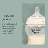 Tommee Tippee Natural Start baby bottle teats breast-like shape pack of 2 (British brand)