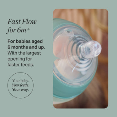 Tommee Tippee Closer to Nature 2 Fast Flow Teats 6m+